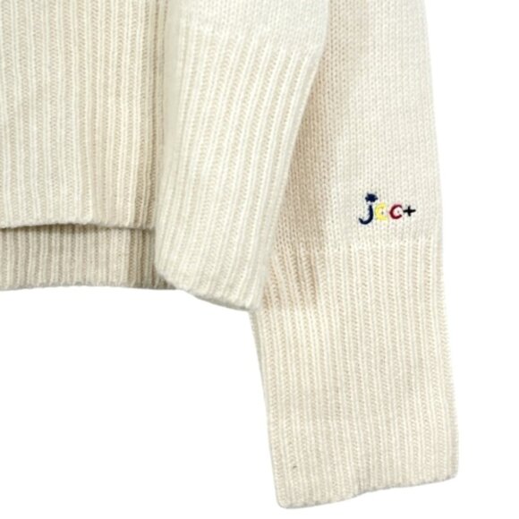 Rossignol x JCC Snowphistication Lounge Pullover Wool Cashmere Sweater Ivory - Picture 3 of 4